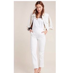 Anthropologie Pilcro White Overalls -26